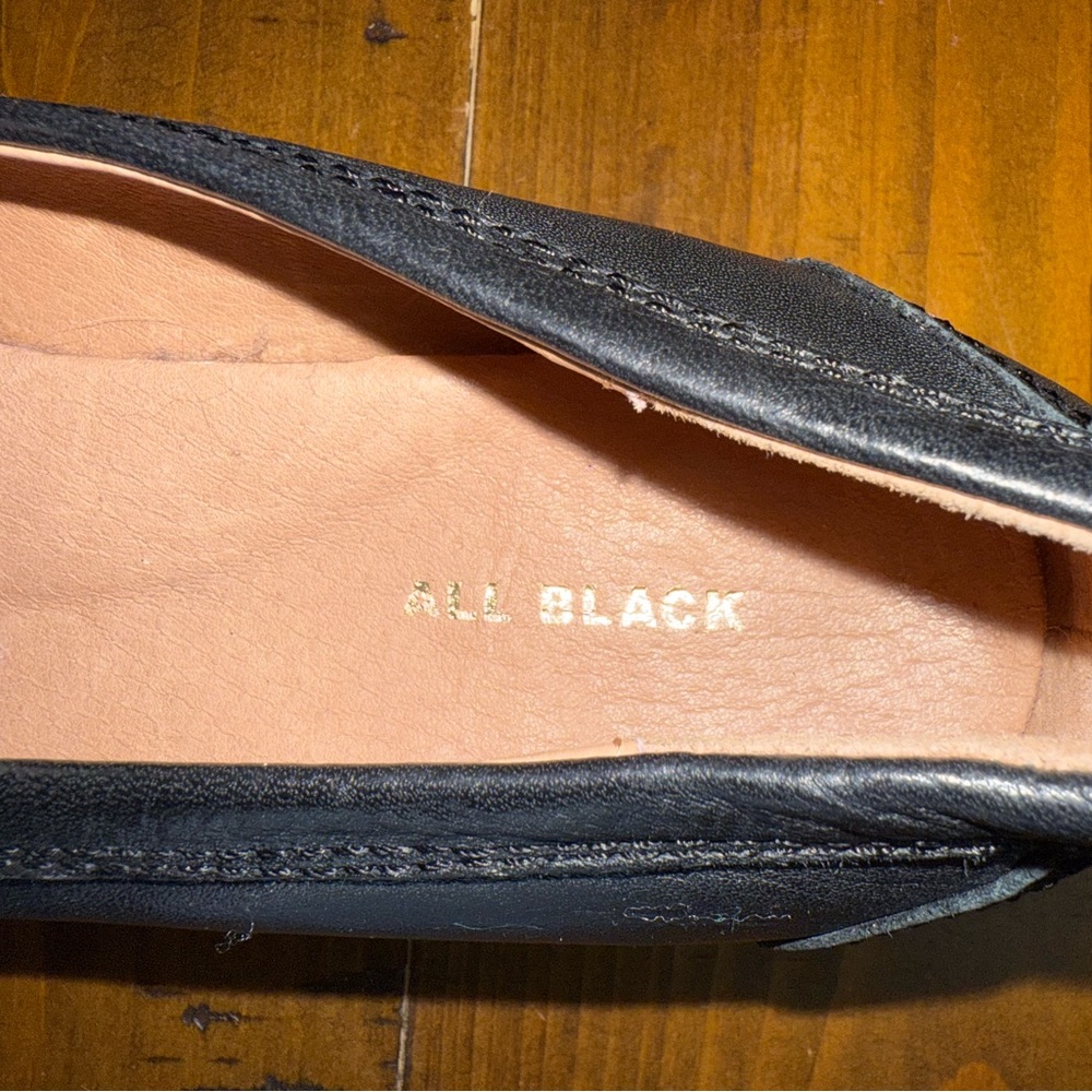 All Black‎ Women’s Loafers with Fur- Size 7 - Picture 7 of 8